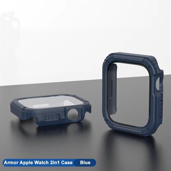 Apple iWatch 7 41mm Lito S+ Armor Üveg Előlap - Sötétkék