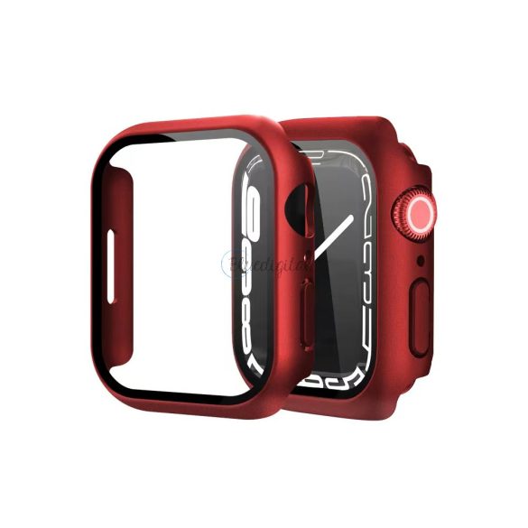 Apple iWatch 7 41mm Lito S+ Üveg Előlap - Piros