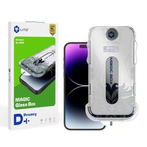 Apple iPhone 11 Pro Max Lito D+ Tools Privacy 2.5D Full Üvegfólia - Fekete