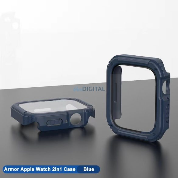 Apple iWatch 4/5/6/SE 40mm Lito S+ Armor Üveg Előlap - Sötétkék fólia