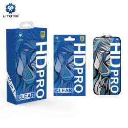   Apple iPhone 13/13 Pro/14 Lito HD Pro ESD 2.5D Full Üvegfólia - Fekete