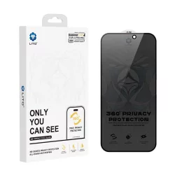   Apple iPhone 13 Pro Max/14 Plus Lito D+ Ultra 360 Privacy  2.5D Full Üvegfólia - Fekete