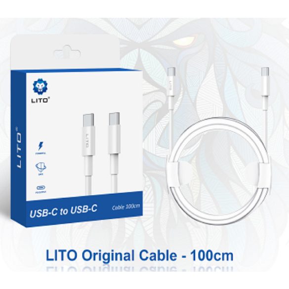 Lito Original PD 18W USB Type-C 2M  Adatkábel - Fehér