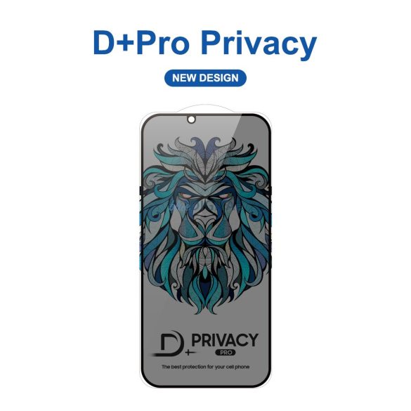 Apple iPhone 16 Pro Lito D+ Pro Privacy 2.5D Full Üvegfólia - Fekete