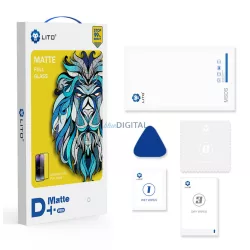   Apple iPhone 13 Pro Max/14 Plus Lito D+ PRO ESD Dust Proof 2.5D Full Üvegfólia - Fekete
