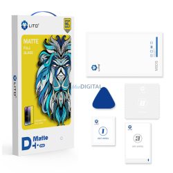   Apple iPhone 15 Pro Max Lito D+ PRO ESD Dust Proof 2.5D Full Üvegfólia - Fekete