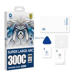   Apple iPhone 16 Plus Lito D+ Max 300C ESD Privacy 2.5D Full Üvegfólia - Fekete