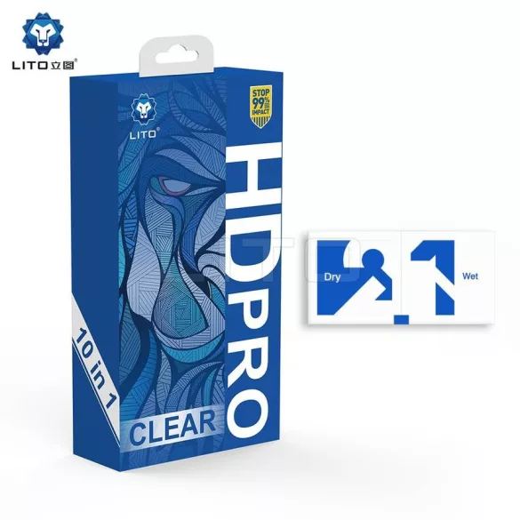 Apple iPhone 17 Air Lito HD Pro ESD 2.5D Full Üvegfólia - Fekete