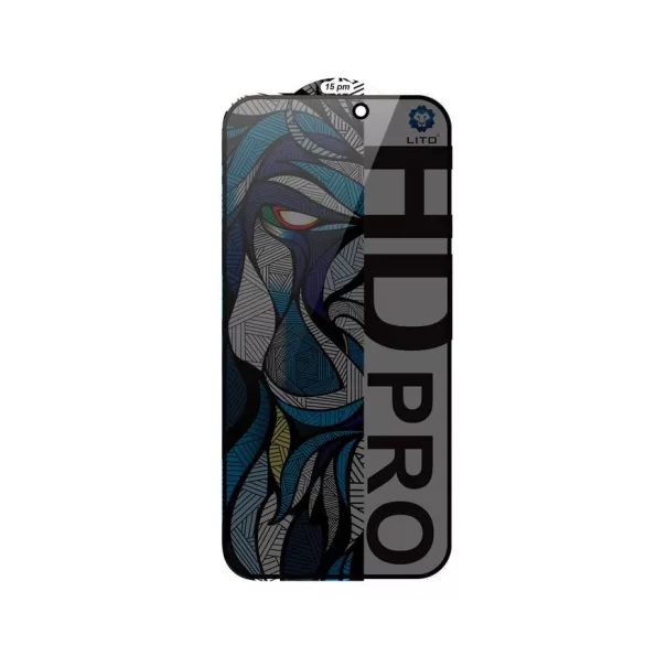 Apple iPhone 17 Air Lito HD Pro ESD Privacy 2.5D Full Üvegfólia - Fekete
