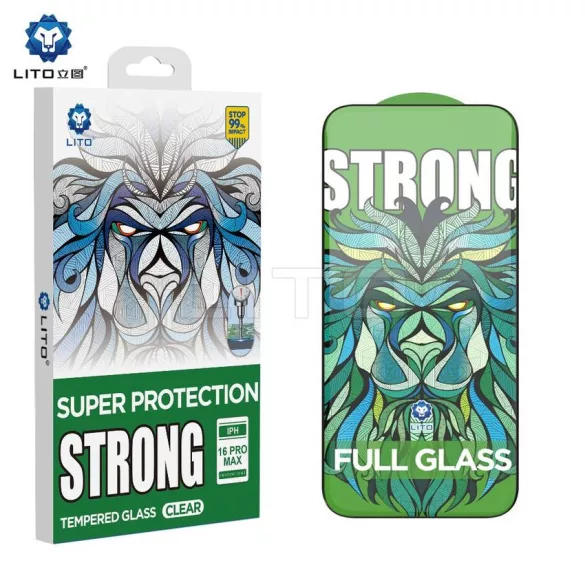Apple iPhone 17 Air Lito D+ Max Strong Edge 2.5D Full Üvegfólia - Fekete