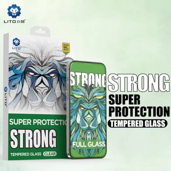 Apple iPhone 17 Air Lito D+ Max Strong Edge 2.5D Full Üvegfólia - Fekete