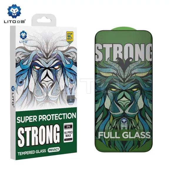 Apple iPhone 17 Air Lito D+ Max Strong Edge Privacy 2.5D Full Üvegfólia - Fekete
