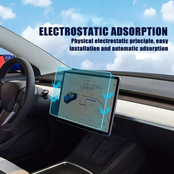Tesla Model Y/Model 3 (2019-2023) Lito 0.33mm 2.5D 9H Üvegfólia