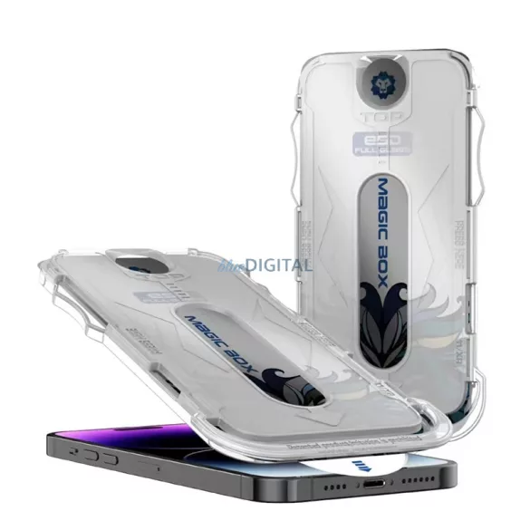 Apple iPhone 15 Lito D+ Tools Privacy 2.5D Full Üvegfólia - Fekete