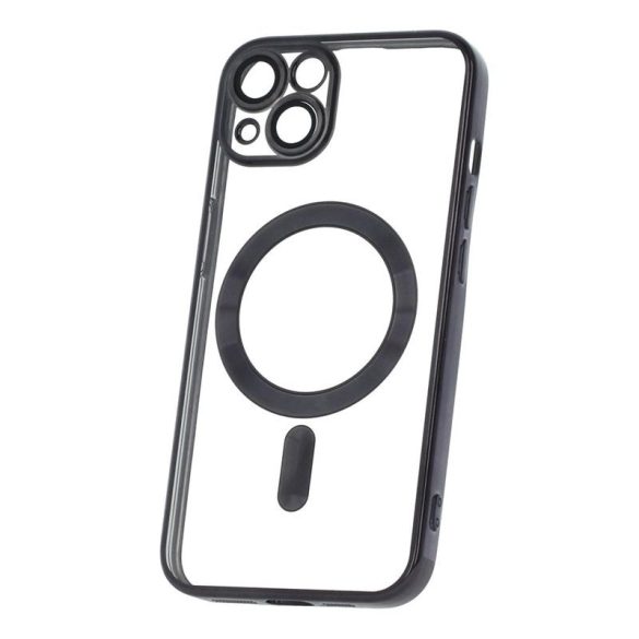 Apple iPhone 13 Color Chrome Magsafe Hátlap - Fekete tok