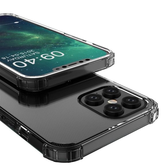 Apple iPhone 15 Pro Max Anti Shock 1.5mm Szilikon Hátlap - Átlátszó
