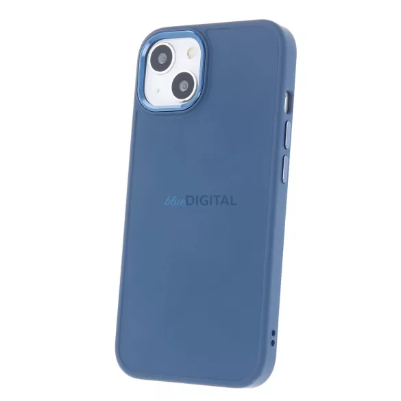 Apple iPhone 15 Pro Silicon Satin Hátlap - Kék