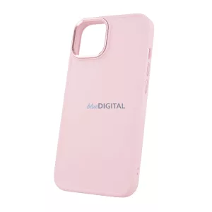 Apple iPhone 15 Silicon Satin Hátlap - Rózsaszín