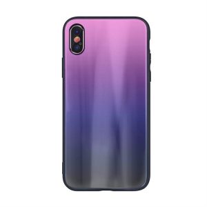 Apple iPhone XS Max Aurora Üveghátlap - Rózsaszín