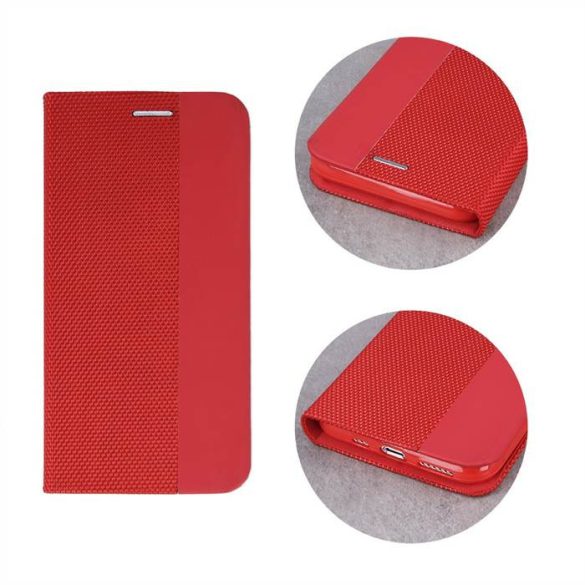Apple iPhone 11 Pro Smart Senso Könyvtok - Piros