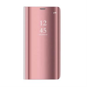 Samsung S10 Lite / A91 Smart Clear View Könyvtok - Rose Gold