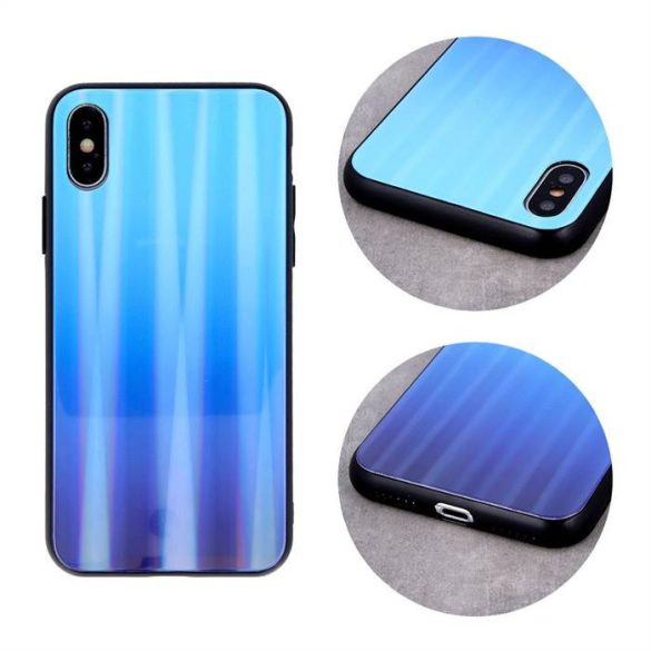 Samsung S20 Plus Aurora Üveghátlap - Kék