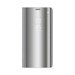 Samsung S20 Plus Smart Clear View Könyvtok - Ezüst