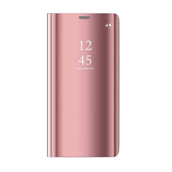 Huawei P40 Smart Clear View Könyvtok - Rose Gold