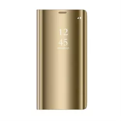 Huawei P40 Smart Clear View Könyvtok - Arany