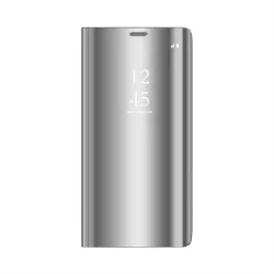 Huawei P40 Smart Clear View Könyvtok - Ezüst