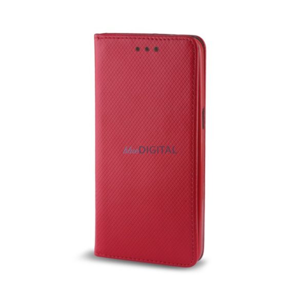 Xiaomi Redmi 10/Redmi 10 2022 Smart Magnet Könyvtok - Piros