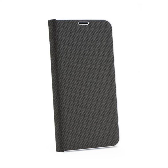 Samsung S10 Plus Luna Carbon Könyvtok - Fekete