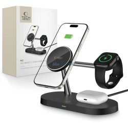 Tech-Protect A12 3in1 MagSafe Asztali Töltő - Fehér