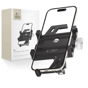 Tech-Protect V1 Univerzális Motoros és Biciklis Tartó - Fekete