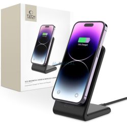 Tech-Protect QI15W-A23 MagSafe Asztali Töltő - Fekete