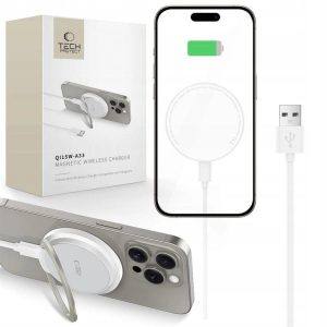 Tech-Protect QI15W-A33 15W MagSafe Töltő - Fehér