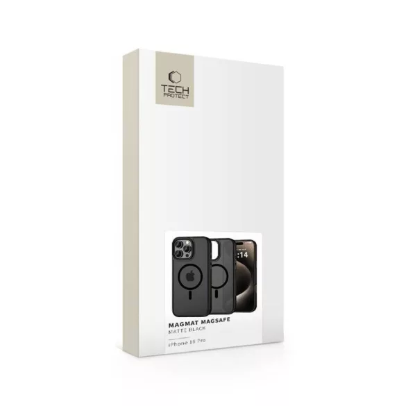 Apple iPhine 16 Pro Max Tech-Protect Magmat Magsafe Hátlap - Fekete