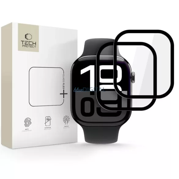 Apple iWatch 42mm 2 darabos Tech-Protect üvegfólia - Fekete