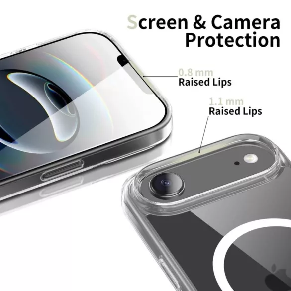 Apple iPhone 17 Air Tech-Protect FlexAir Magsafe Hátlap - Átlátszó