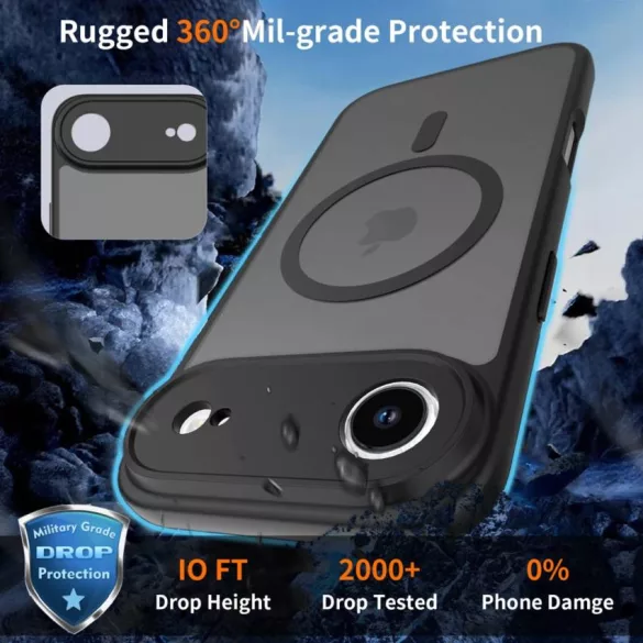 Apple iPhone 17 Air Tech-Protect Basicmag Magsafe Hátlap - Fekete