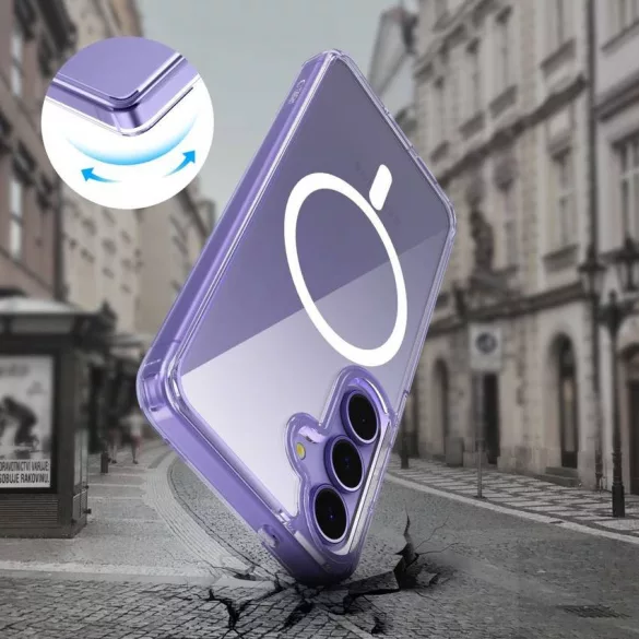 Samsung S25 Plus Tech-Protect FlexAir Magsafe Hátlap - Átlátszó