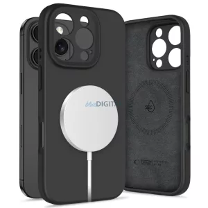 Apple iPhone 16 Pro Tech-Protect Silicon Magsafe Hátlap - Fekete