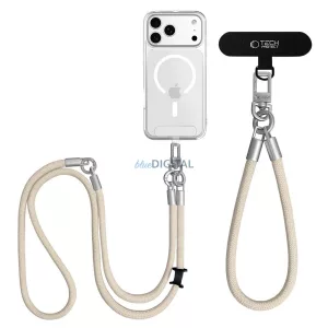 Tech-Protect C10S CrossBody csukló és vállpánt / univerzális Telefon pánt - Arany