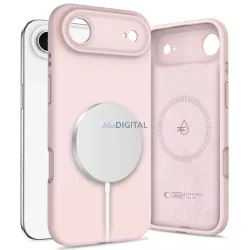   Apple iPhone 17 Air Tech-Protect Silicon Magsafe Hátlap - Rózsaszín
