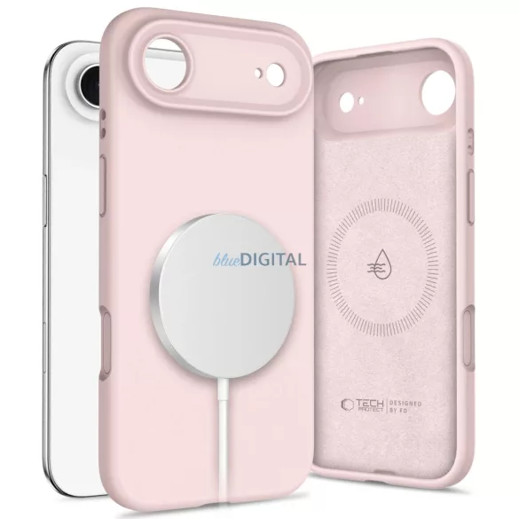 Apple iPhone 17 Air Tech-Protect Silicon Magsafe Hátlap - Rózsaszín