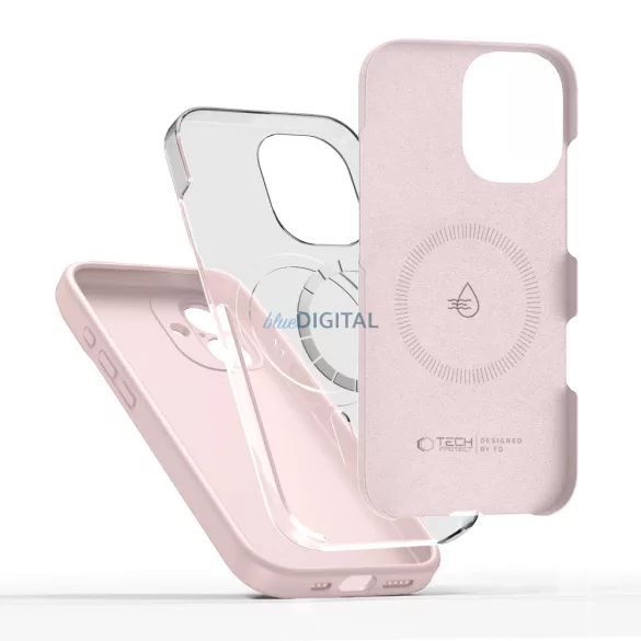 Apple iPhone 17 Air Tech-Protect Silicon Magsafe Hátlap - Rózsaszín