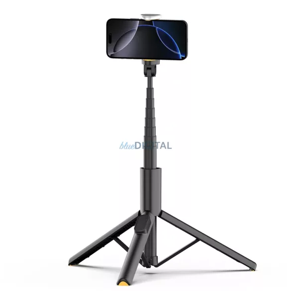 Tech-Protect L09S Bluetooth Tripod Stand Multifunkciós Wireless Gimbal Selfie Bot - Fekete