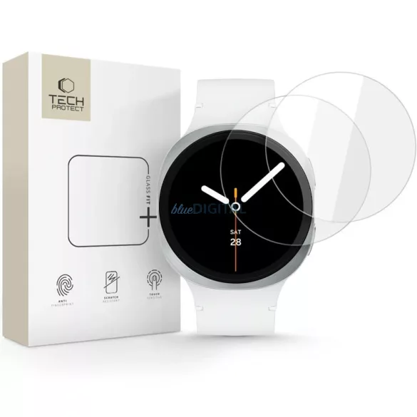 Samsung Watch 8 40mm 2 darabos Tech-Protect üvegfólia - Átlátszó