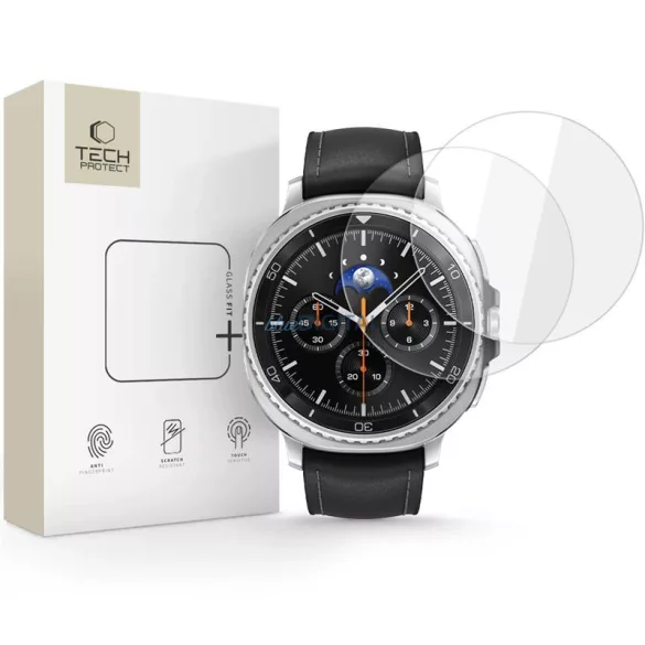Samsung Watch 8 46mm 2 darabos Tech-Protect üvegfólia - Átlátszó