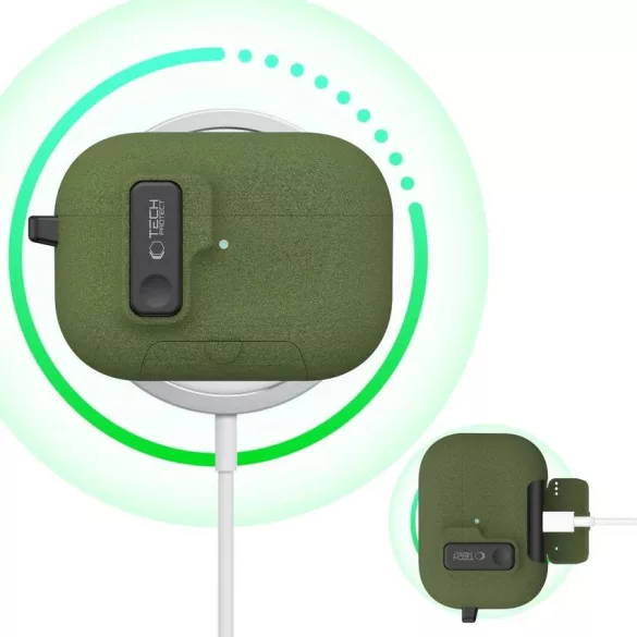 Apple AirPods Pro 3 Tech-Protect Biztonsági Tok - Zöld